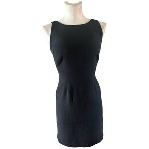 Y2k Hugo Buscati Collection Black Silk Mini Dress, Sleeveless, Black - 2